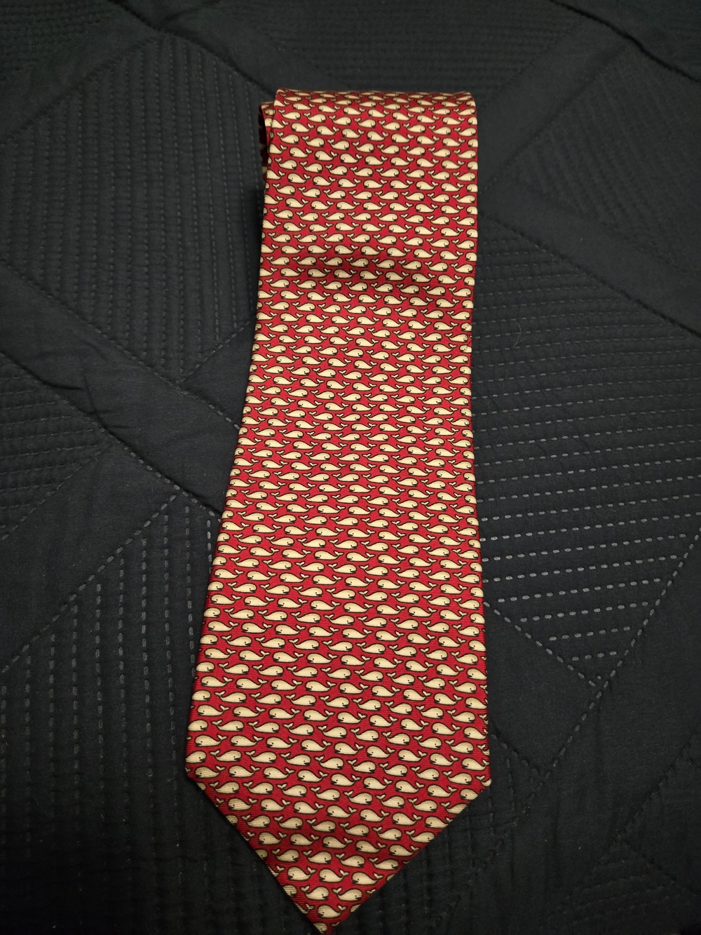 Barbara Blank Men's Red Patterned Silk Tie - Classic Business Style All Silk #54